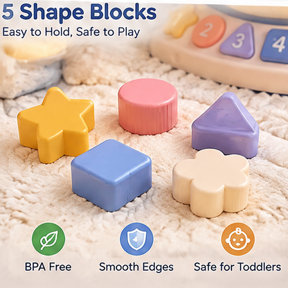 Educational Space Exploration Activity Cube for Toddlers - Montessori Shape Sorter, Number Learning, & Sensory Development Toy - Perfect Baby Birthday Gift (Ages 18M+)