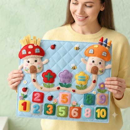 Felt Finger Numbers Math Toy | Toddler Early Learning & Counting Game for Halloween & Christmas Gift