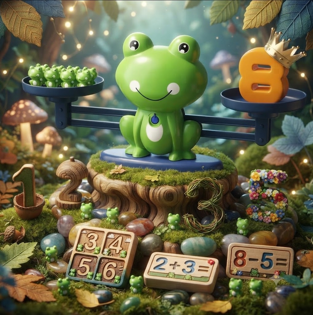 Frog Balance Counting & Math Toy | Educational Weight Stacking Game & Gift for Kids