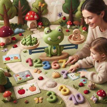 Frog Balance Counting & Math Toy | Educational Weight Stacking Game & Gift for Kids