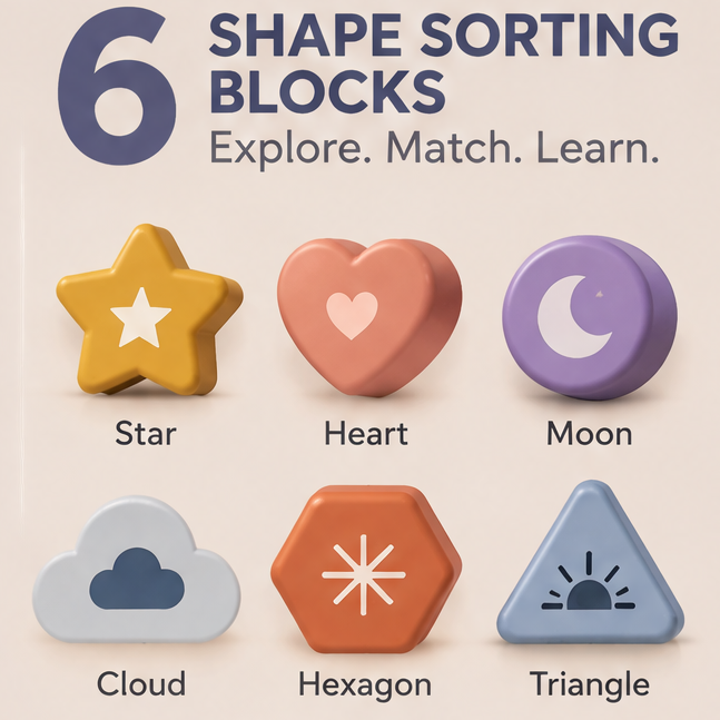 Toddler Educational Crescent Moon Shape Sorter & Sensory Toy – Montessori Learning Storage Box, Matching Cards, & Light-Up Sorting Activity Set for Boys and Girls Ages 18 Months and Up