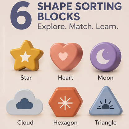 Toddler Educational Crescent Moon Shape Sorter & Sensory Toy – Montessori Learning Storage Box, Matching Cards, & Light-Up Sorting Activity Set for Boys and Girls Ages 18 Months and Up