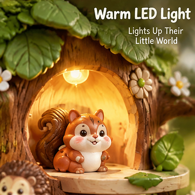 Toddler Enchanted Tree House Activity Center – Montessori Spiral Slide, Water Wheel, Glowing Lights, & Woodland Animal Figurines Sensory Learning Toy for Boys and Girls Ages 18 Months and Up